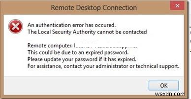 Làm thế nào để thay đổi mật khẩu đã hết hạn thông qua truy cập web từ xa trên máy tính để bàn trên Windows Server? 