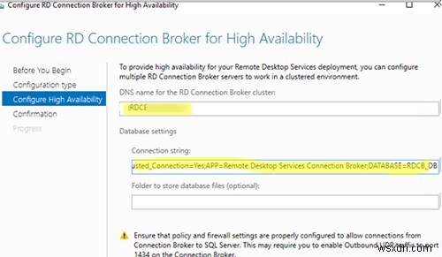 Cấu hình RDS Connection Broker Tính khả dụng cao trên Windows Server 