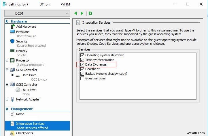 Kích hoạt máy ảo tự động (AVMA) trong Windows Server 2016 