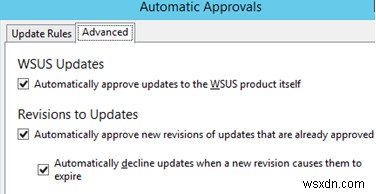 Làm thế nào để Phê duyệt và Từ chối Cập nhật WSUS? 