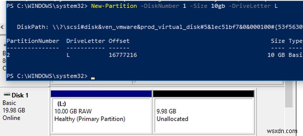 Quản lý đĩa và phân vùng với Windows PowerShell 