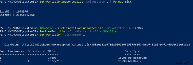 Quản lý đĩa và phân vùng với Windows PowerShell 