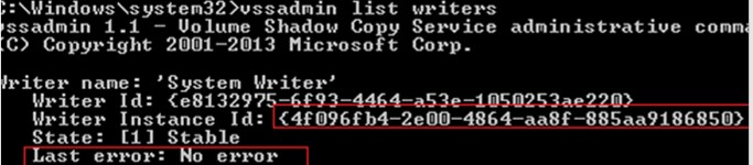 Sửa lỗi Volume Shadow Copy (VSS) với ID sự kiện 8193 