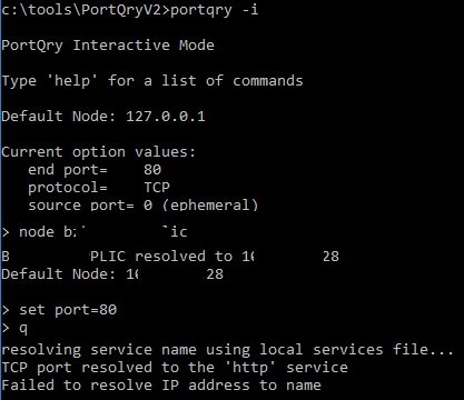 Sử dụng PortQry để kiểm tra các cổng mở TCP / UDP (Máy quét cổng) 