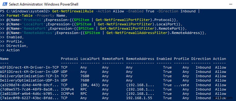 Định cấu hình Quy tắc tường lửa của Windows với PowerShell 