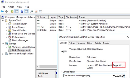 Khớp đĩa Windows với tệp VMWare VMDK 