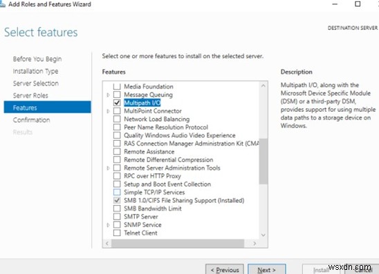 Làm thế nào để kích hoạt và cấu hình MPIO trên Windows Server 2016 / 2012R2? 