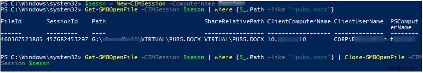 Làm thế nào để xem và đóng tệp đang mở trong Windows Server SMB Share? 