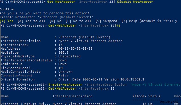 Định cấu hình cài đặt bộ điều hợp mạng với PowerShell:Địa chỉ IP, DNS, Cổng mặc định, Đường dẫn tĩnh 