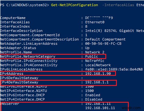 Định cấu hình cài đặt bộ điều hợp mạng với PowerShell:Địa chỉ IP, DNS, Cổng mặc định, Đường dẫn tĩnh 