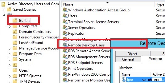 Cho phép truy cập RDP vào bộ điều khiển miền cho người dùng không phải quản trị viên 
