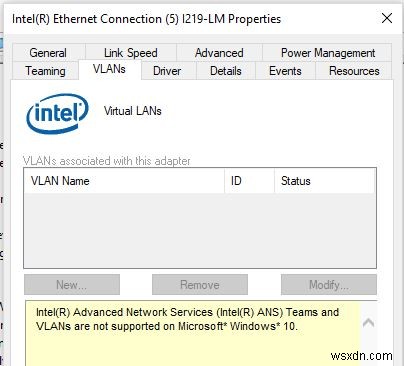 Cấu hình giao diện VLAN trên Windows 10 / Windows Server 2016 