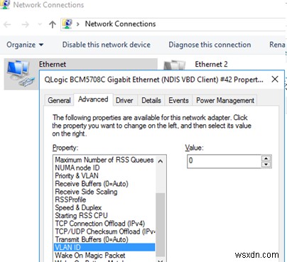 Cấu hình giao diện VLAN trên Windows 10 / Windows Server 2016 