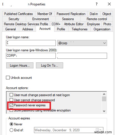 Thông báo thay đổi mật khẩu khi mật khẩu người dùng AD sắp hết hạn 