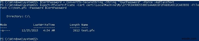 Làm cách nào để tạo chứng chỉ tự ký trong Windows với PowerShell? 