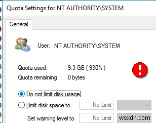 Làm thế nào để Kích hoạt và Định cấu hình Hạn ngạch Đĩa Người dùng trong Windows? 