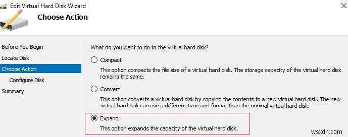 Làm thế nào để mở rộng hoặc thu nhỏ đĩa cứng ảo trên Hyper-V? 