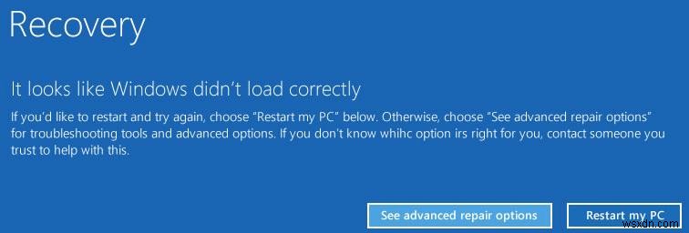 Khắc phục “Winload.efi bị thiếu hoặc có lỗi” trong Windows 10 