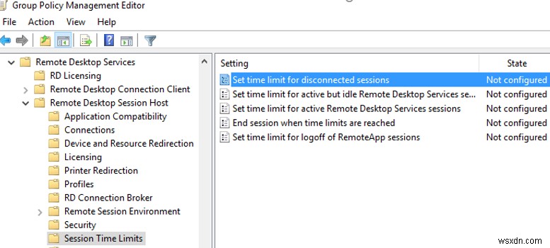 Định cấu hình giới hạn phiên RDP / RDS (Hết thời gian chờ) trên Windows 