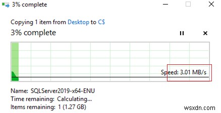 Điều chỉnh tốc độ truyền tệp mạng trên Windows 