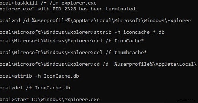 Làm thế nào để xây dựng lại (Đặt lại) một bộ nhớ cache biểu tượng bị hỏng trên Windows 10? 