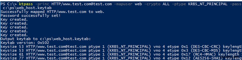 Tạo tệp Keytab để xác thực Kerberos trong Active Directory 