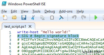 Làm thế nào để ký một Tập lệnh PowerShell (PS1) với một chứng chỉ ký mã? 