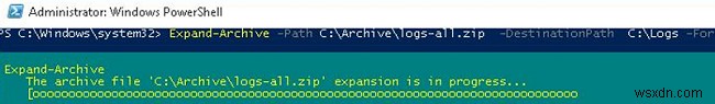 Làm cách nào để tạo tệp lưu trữ ZIP và giải nén tệp bằng PowerShell? 