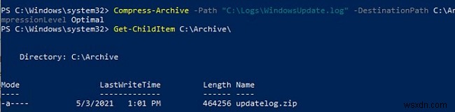 Làm cách nào để tạo tệp lưu trữ ZIP và giải nén tệp bằng PowerShell? 