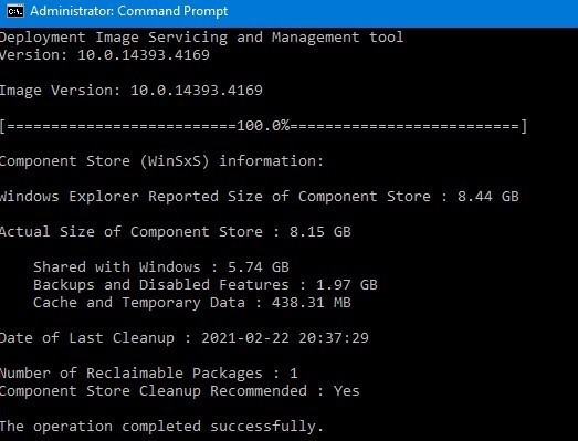 Làm thế nào để Dọn dẹp và Nén Thư mục WinSxS trên Windows 10 / Windows Server? 