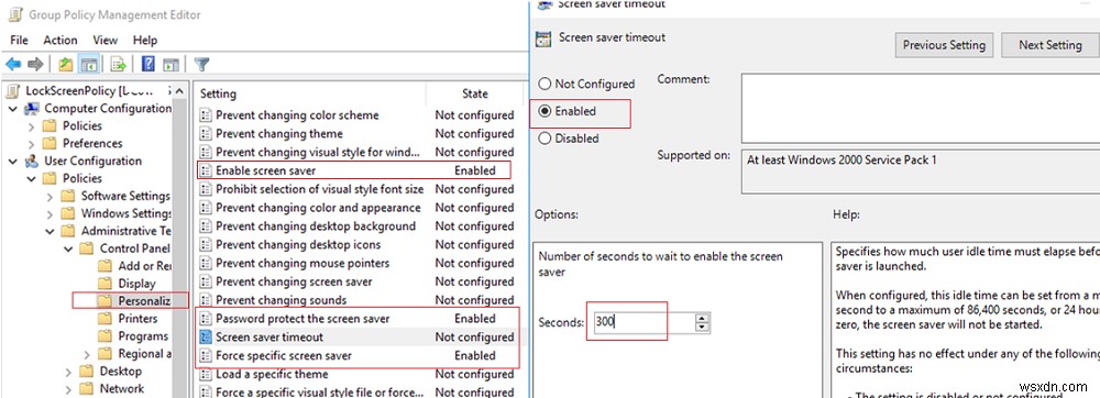 Bật Màn hình khóa Windows sau khi Không hoạt động qua GPO 
