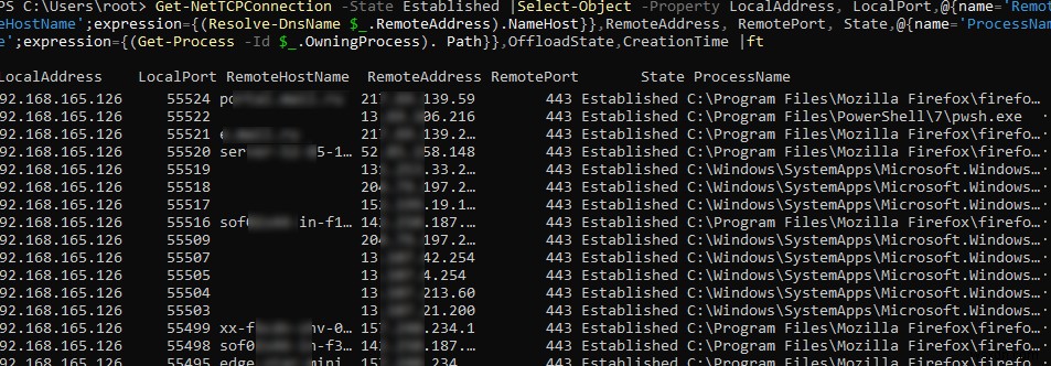 Kiểm tra kết nối TCP / IP đang hoạt động trên Windows với PowerShell 