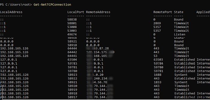 Kiểm tra kết nối TCP / IP đang hoạt động trên Windows với PowerShell 