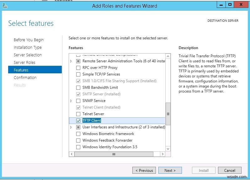 Cách cài đặt máy chủ TFTP trên Windows Server 2012 R2 