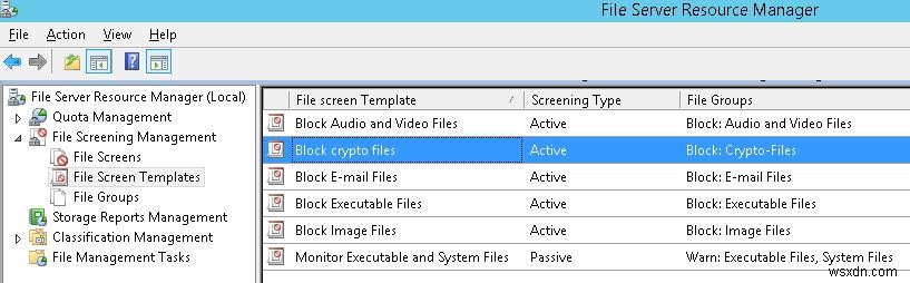 Sử dụng FSRM trên Windows File Server để ngăn chặn Ransomware 