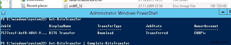 Sao chép các tệp lớn qua mạng không đáng tin cậy bằng BITS và PowerShell 