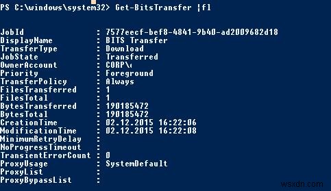 Sao chép các tệp lớn qua mạng không đáng tin cậy bằng BITS và PowerShell 