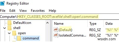 Khắc phục:Không thể mở tệp thực thi (.EXE) trên Windows 