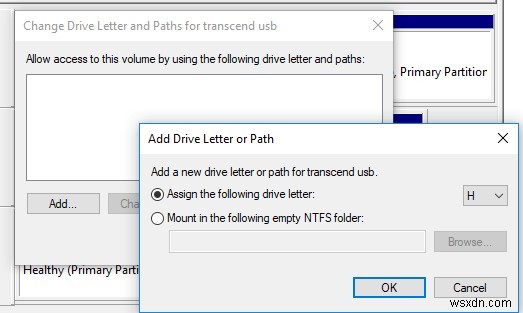 Windows không tự động gán các chữ cái trên Drive 