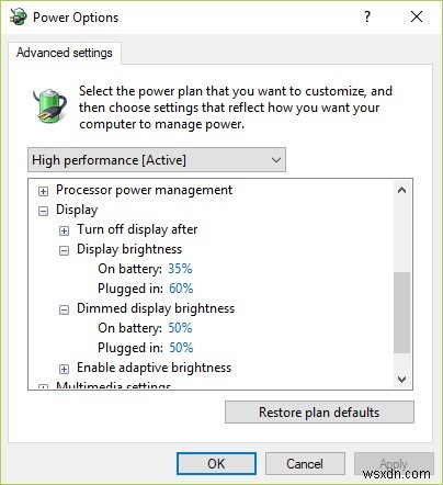 Khắc phục:Kiểm soát độ sáng màn hình không hoạt động trên Windows 10 hoặc 11 