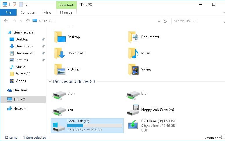 Hệ điều hành Windows 10 Compact:Giảm dấu vết trên đĩa 