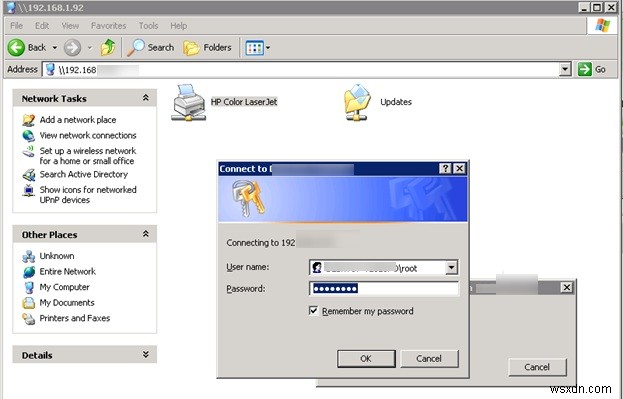 Không thể kết nối Máy in dùng chung Windows 10 với Windows XP 
