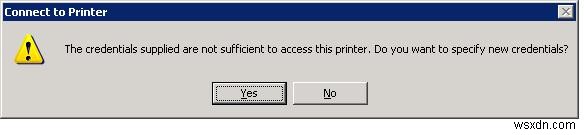 Không thể kết nối Máy in dùng chung Windows 10 với Windows XP 