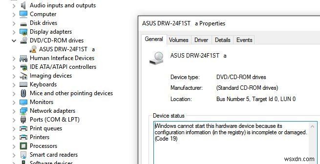 Khôi phục ổ đĩa CD / DVD bị thiếu trong Windows 10 