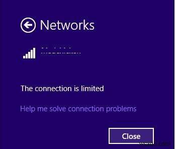 Truy cập Wi-Fi hạn chế trong Windows 10 và 8.1 - Khắc phục sự cố 