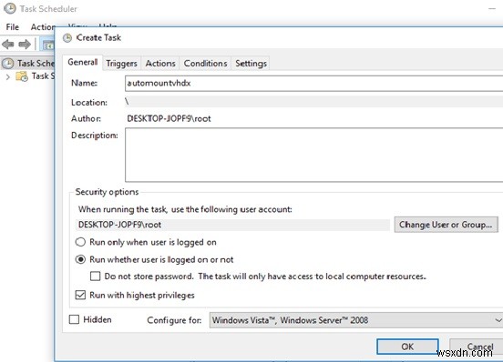 Tự động gắn tệp VHD / VHDX khi khởi động trong Windows 10, 8.1 