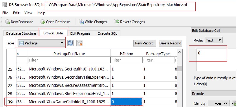 Lỗi 0x80073CFA:Không thể gỡ cài đặt ứng dụng bằng cách sử dụng Remove-AppxPackage trong Windows 10 