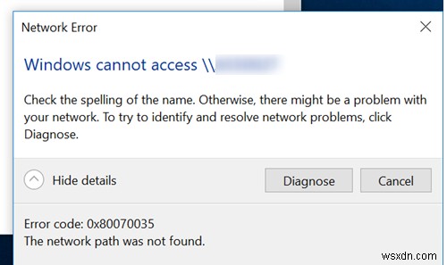 Mã lỗi:0x80070035 “Không tìm thấy đường dẫn mạng” sau khi cập nhật Windows 10 