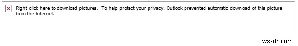 Outlook không hiển thị hình ảnh trong email 